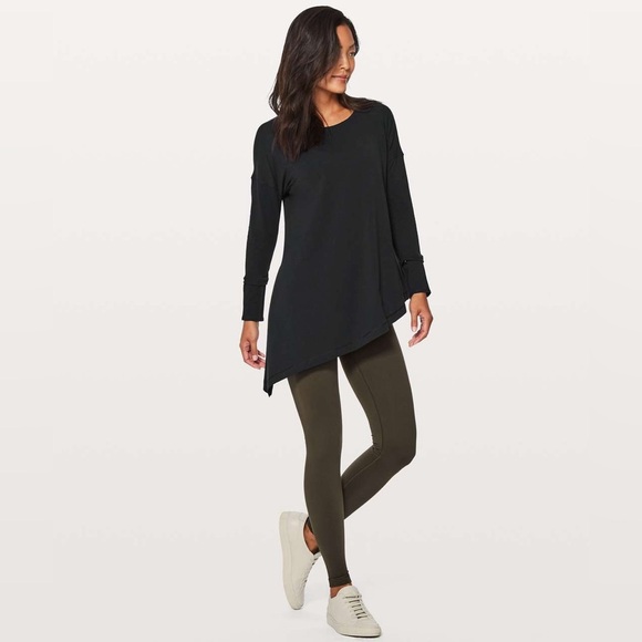 Lululemon To The Point Long Sleeve Black Size 4 - Picture 1 of 14